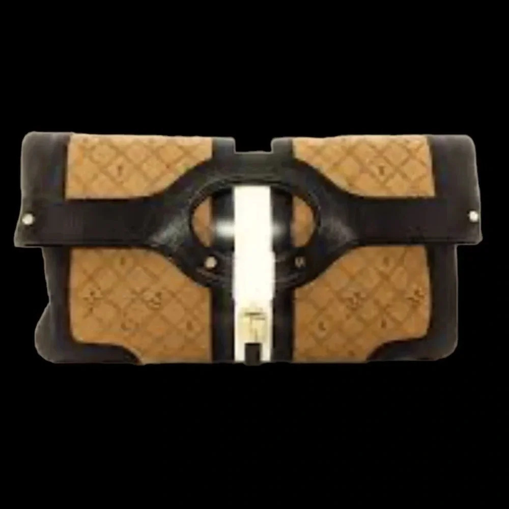 L.A.M.B. Black and Tan Clutch